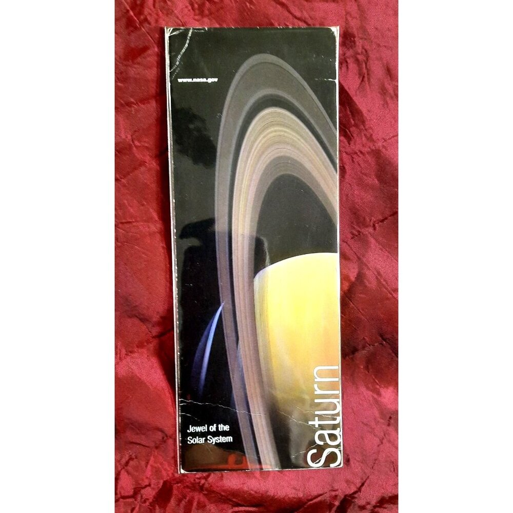 Vintage NASA Bookmark Card Saturn: Jewel of the Solar System